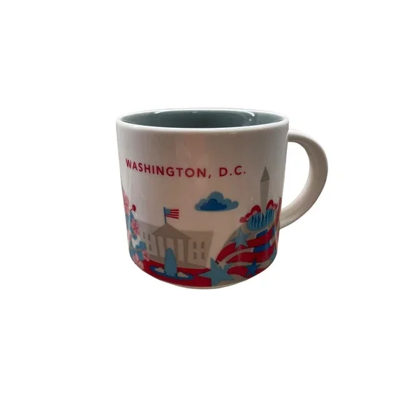 RETIRED Starbucks You Are Here‎ Collection Mug Washington DC 14oz Cherry Blossom