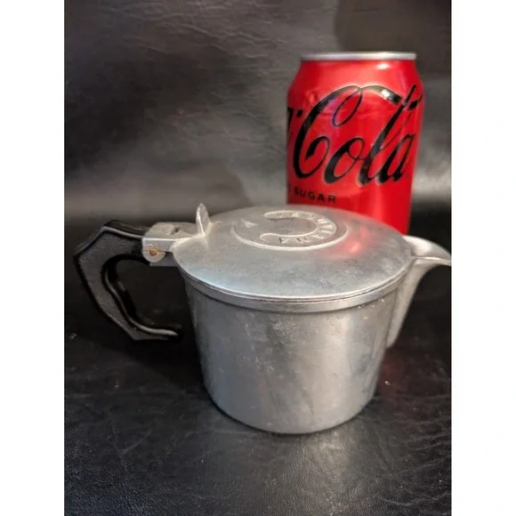 1950 Vesuviana Stovetop Espresso Replacement Pot Aluminum Italy