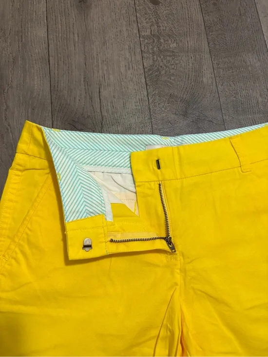 J. Crew Bright Yellow Women's Chino Shorts