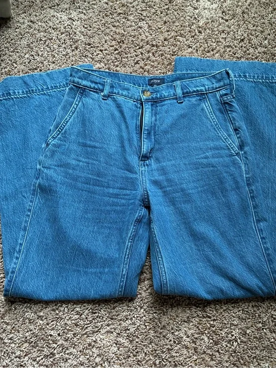 J. Crew Blue Wide Leg Jeans