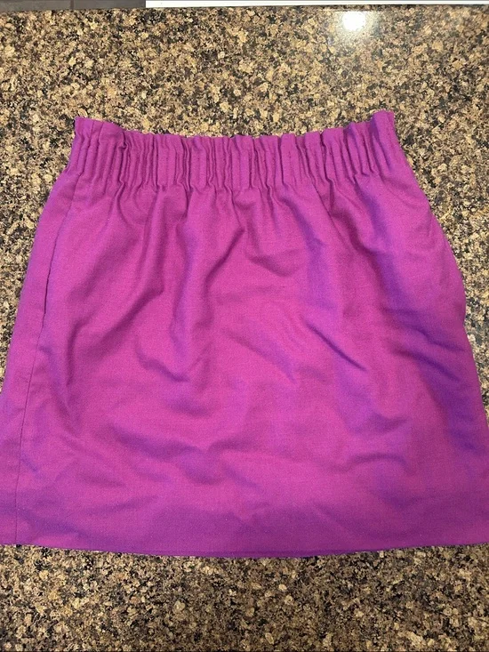 J. Crew Purple Elastic-Waist Mini Skirt