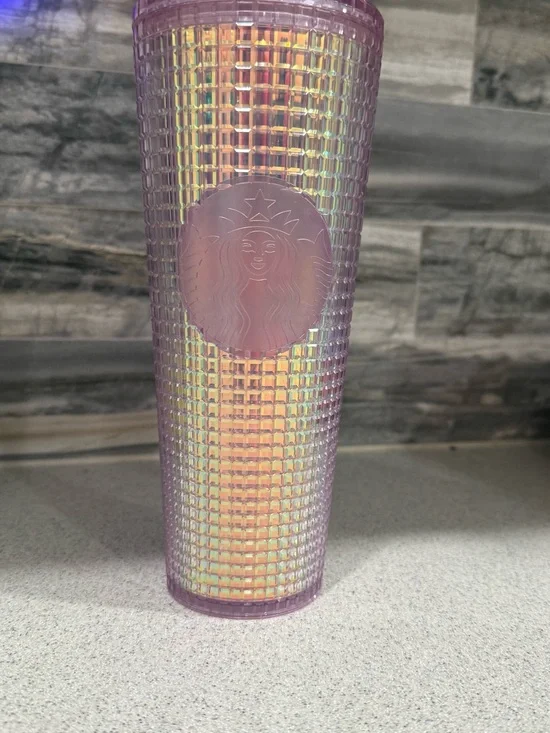 Starbucks 2020 Venti Pink Iridescent Studded Tumbler-*As Is- No Straw*