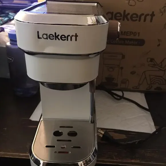 Laekerrt Espresso Machine 20 Bar Coffee Maker CMEP02 with Commercial Milk Frothe