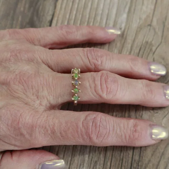 Sienna Opal Ring Womens Boho Bohemian Hippie Gypsy Pretty Gift Anniversary NWT‎