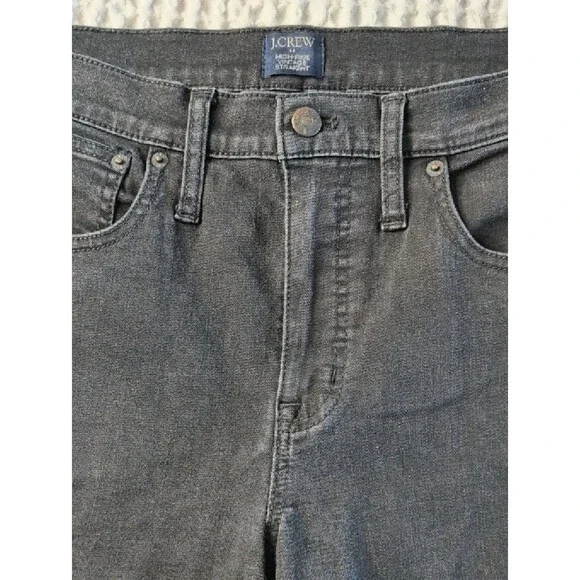 J. Crew Black High Rise Vintage Straight Ankle Crop Jeans Size 30