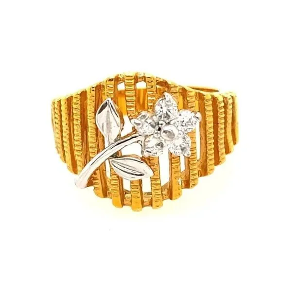 Flower CZ Ring‎