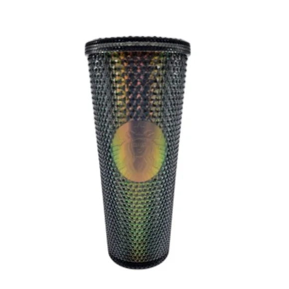 Starbucks Halloween Tumbler Colorful Black Irisdescent Studded Cup