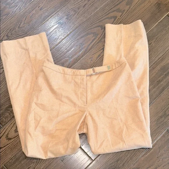 J. Crew vintage Tan Chinos Classic Straight-Leg wool trousers size 8 tall