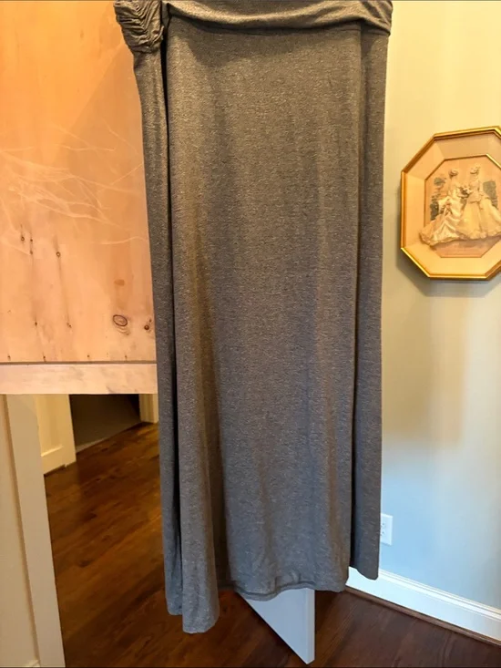 J. Crew Gray Maxi Skirt