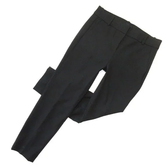 NWT J.Crew Slim Crop Cameron in Black Four Season Stretch Ankle Crop Pants 8