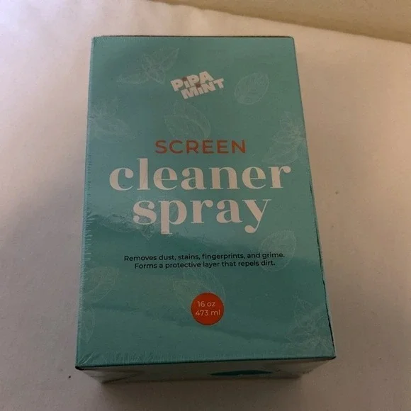 Pipa Mint ~ Screen Cleaner Spray ~ 16oz With Microfiber Cloth  ~ Sealed New