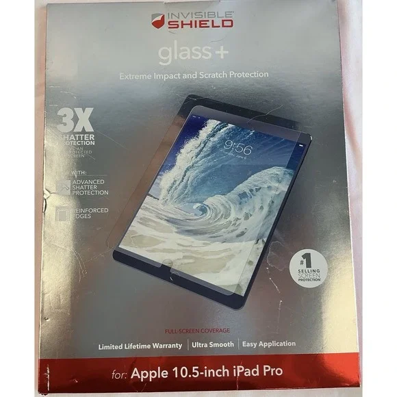 ZAGG Invisible Shield Glass+ Screen Pro Scratch‎ Protector Apple 10.5 iPad