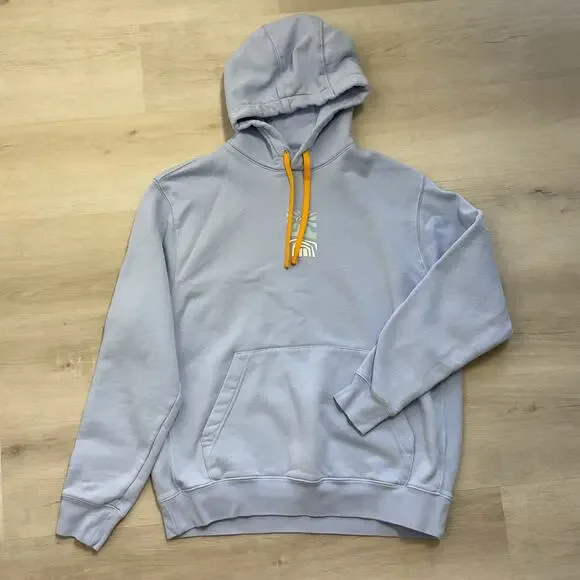 Nike Greetings From Fleece Embroidered Hoodie Blue Large
