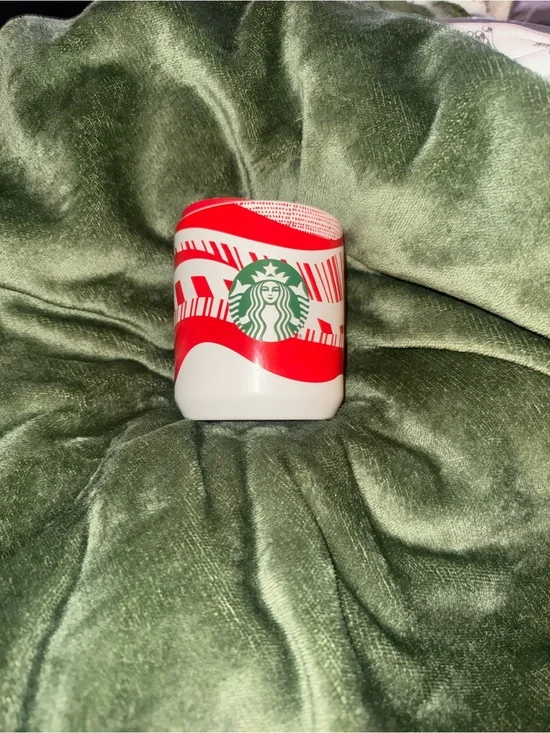 Starbucks Red, White & Green Holiday Ceramic Tumbler