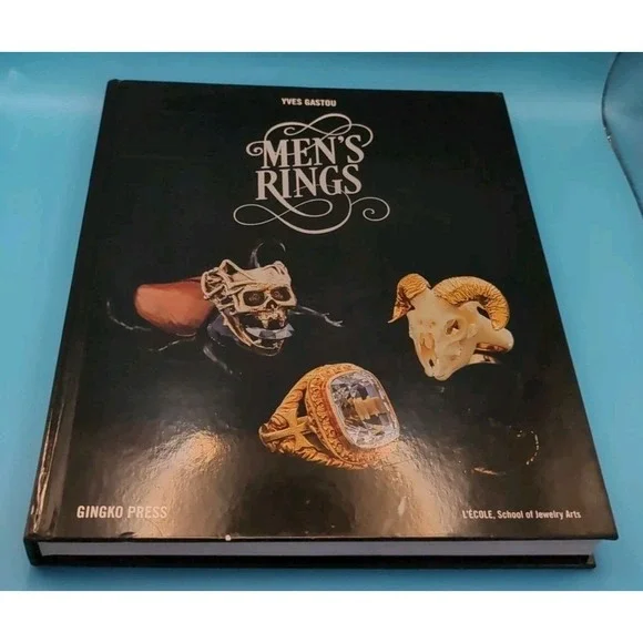 Men's Rings Yves Gastou Hardcover VG FREE‎ Shipping Large Book Vivid Pics