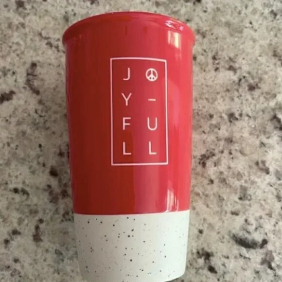 Starbucks‎ Rare Peace Sign Joyful Tumbler