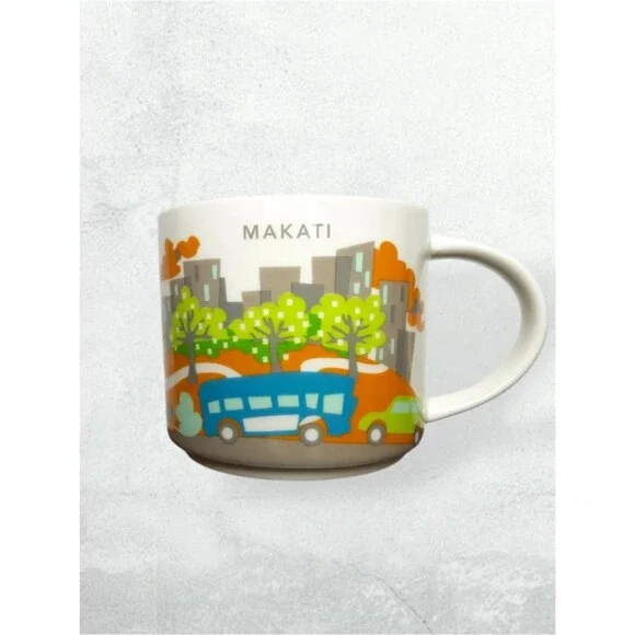 Starbucks Makati Philippines You Are Here Cityscape Ceramic Coffee Mug