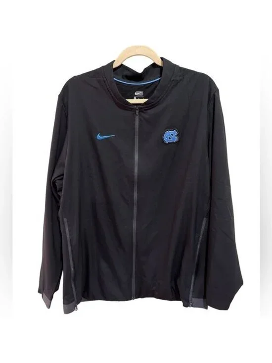 Nike Zip Up University of North Carolina Warm Up Jacket w/ logo Size Large