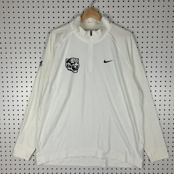 Nike 1 Cent‎ Memphis Tigers Quarter Zip XL White Camo Basketball Penny Hardaway