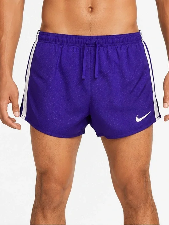 Nike Dri-FIT Men’s Running athletic Shorts lined adjustable Purple‎ Size Large