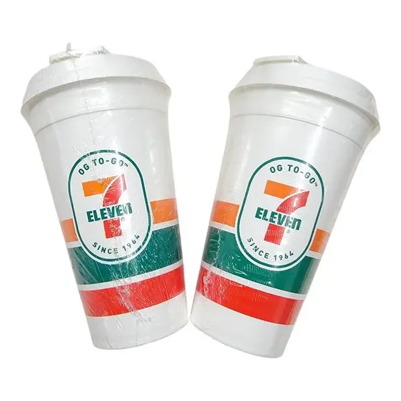 7-Eleven OG To-Go Reusable Coffee 16oz Tumbler Cup Travel Mug 2 Pack Sealed USA