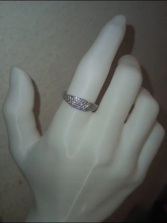 Pavé Sparkle Silver Band Ring