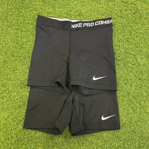 Nike Pro Combat Dri-FIT Compression Shorts Black Athletic Mens Small S