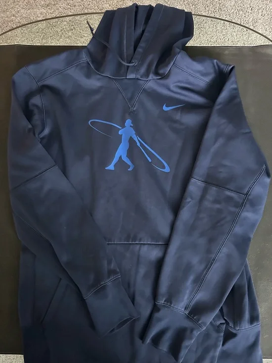 Nike Navy Hoodie with Light Blue Graphic