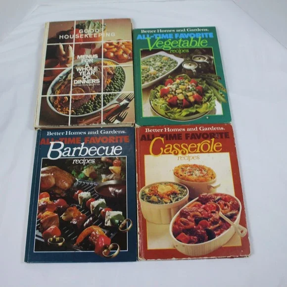 Better Homes Gardens Good Housekeeping Cookbook Lot Vegetable Casserole Barbecue