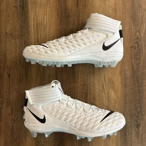 Nike Force Savage Pro 2 Mid Men Size 10 Football Cleats White AH4000-100