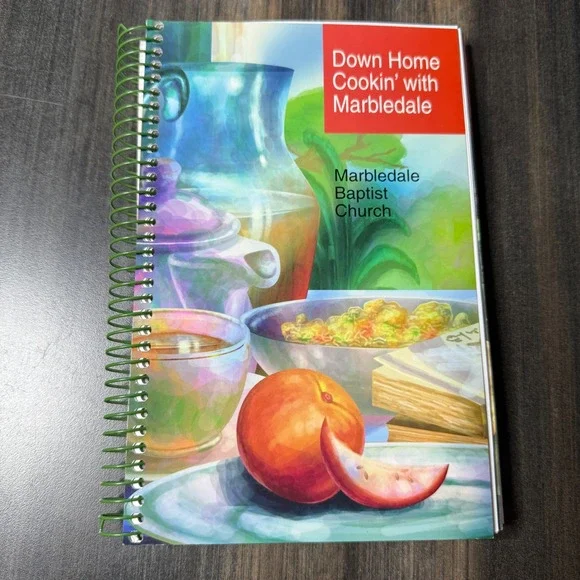 Down Home Cookin' with Marbledale Cookbook Spiral Bound Recipes Vintage‎