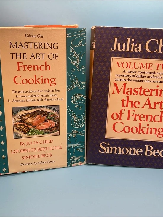 Julia Child Mastering The Art Of French Cooking Vol 1 & 2 Box Set Hardcover