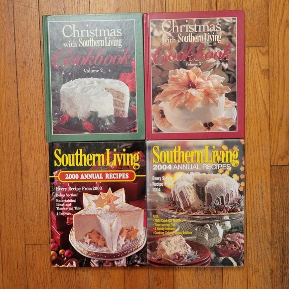 HC Southern Living Cookbook Lot Christmas‎ Vol 2 3 00 04 ANNUAL RECIPES Gift