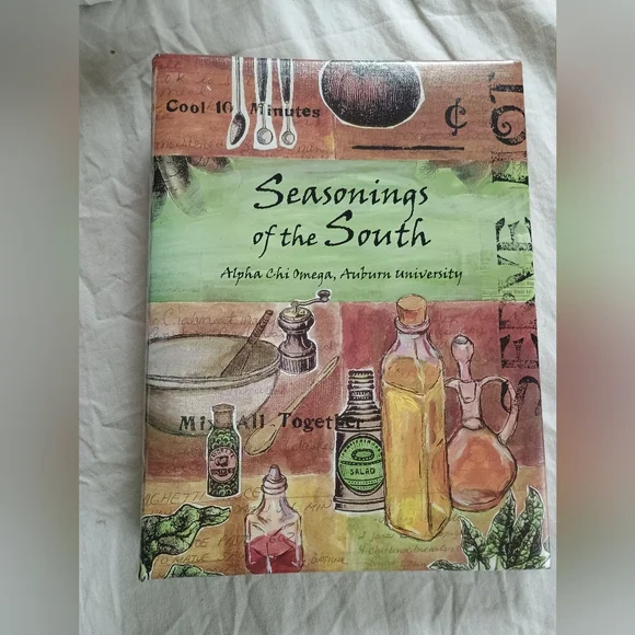 Seasonings of the South Cookbook Alpha Chi Omega Sorority Auburn University Rare
