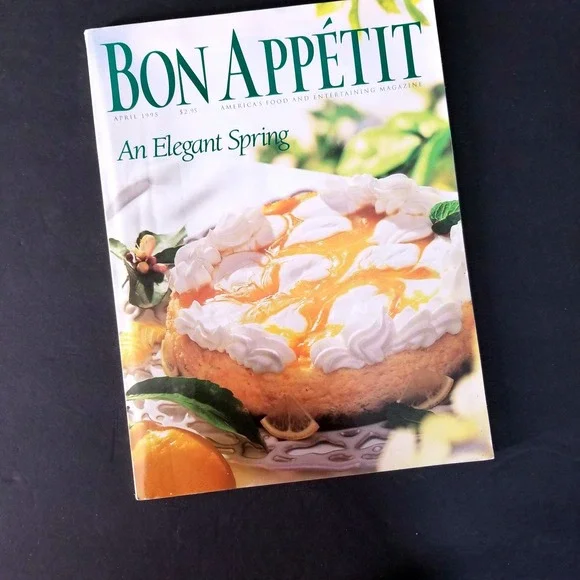 Vintage Bon Appetit Magazine April 1995 An‎ Elegant Spring Food Entertaining 90s