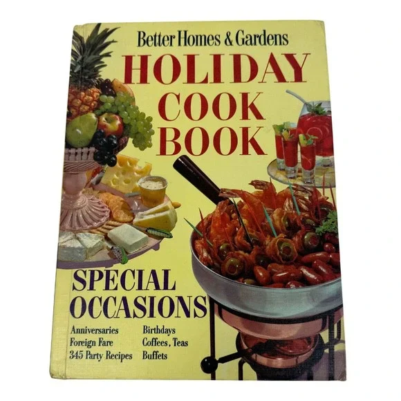 VTG Better Homes & Gardens Holiday Cook Book 1959 Special Occasions 345‎ Recipes