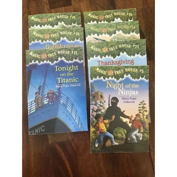 7 Magic Tree House Books‎ Mary Pope Osborne. #5,#14,#16,#17,#18,#19,#27