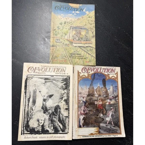 CoEvolution Quarterly Lot of 3 Whole Earth Catalog Magazines 1980-82 #25 #29 #33