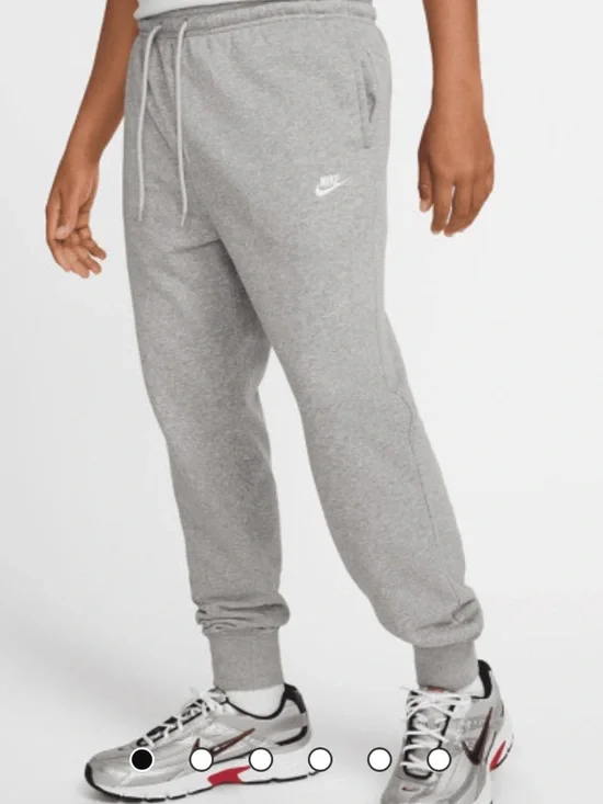 Nike Light Gray men’s Jogger Sweatpants with White Logo size XXL