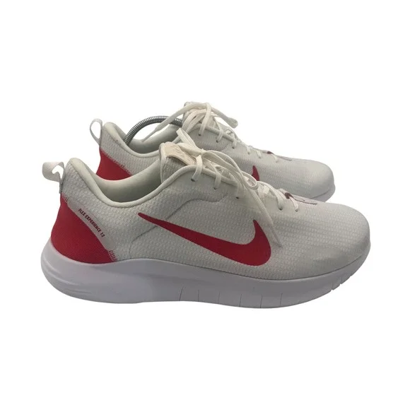 Nike Flex Experience 12 Men's Running Shoes White Red Size 12 Wide DV0744-102