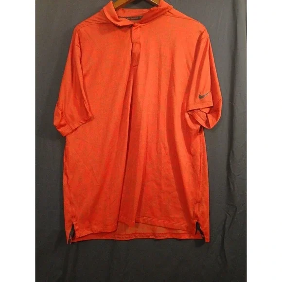 Nike Tiger Woods Collection CU9528-677 Dri-Fit ADV Red Polo Golf Shirt Men's L