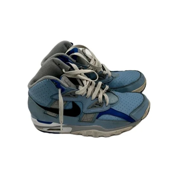 Nike Air Trainer SC Athletic Sneaker Men's US 7.5 Blue Leather High Top‎ Lace Up