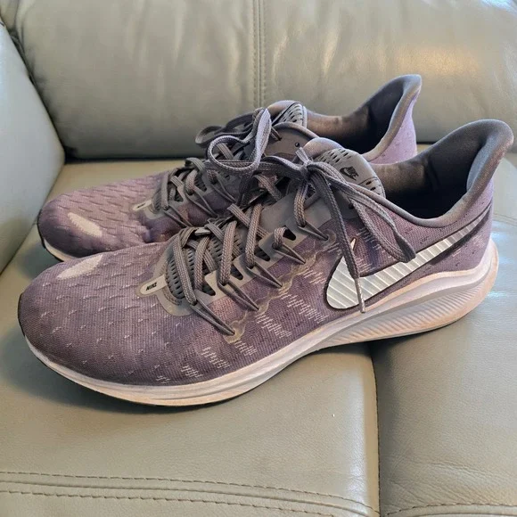 Nike Air Zoom Vomero 14 Mens Running Shoes Grey Purple‎ AH7857-012 Size 14