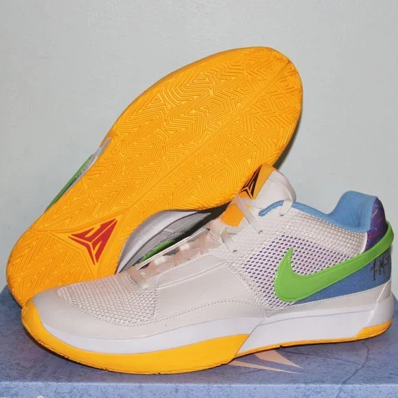 Nike Ja 1 Trivia Basketball Shoes Mens 13 14 White Phantom Green