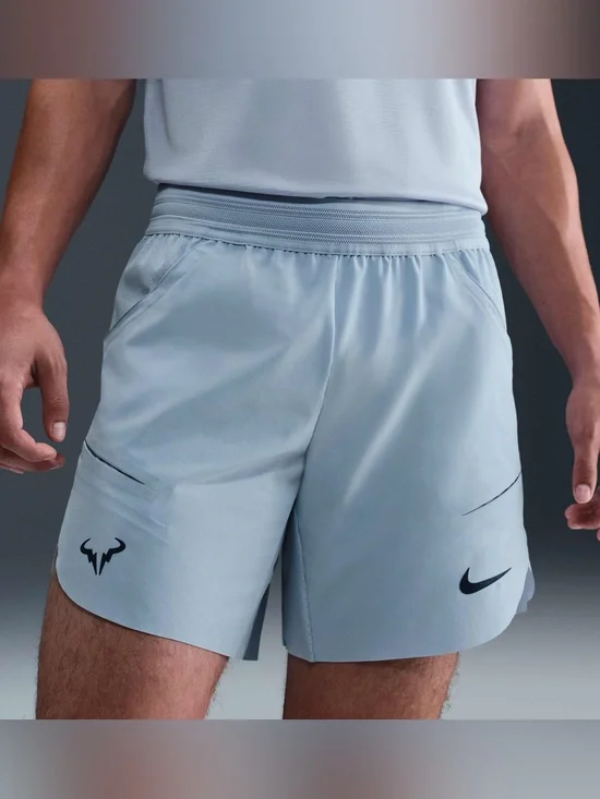 New Nike Tennis Dri-FIT ADV Rafa Nadal Shorts Glacier DV2881-440 Men’s Size XL