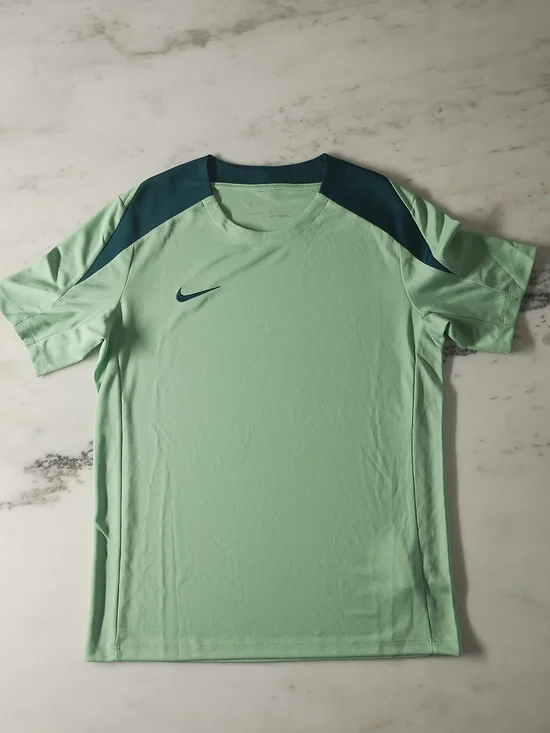 Nike Red Athletic Dri-FIT Crew Tee with Black Swoosh