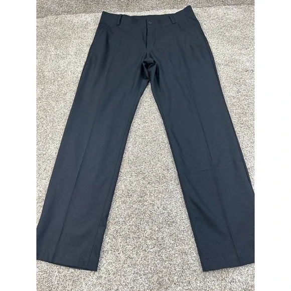 Nike Dri-FIT Mens Golf Pants Black 32x30 Standard Fit Flat Front Trousers #0501