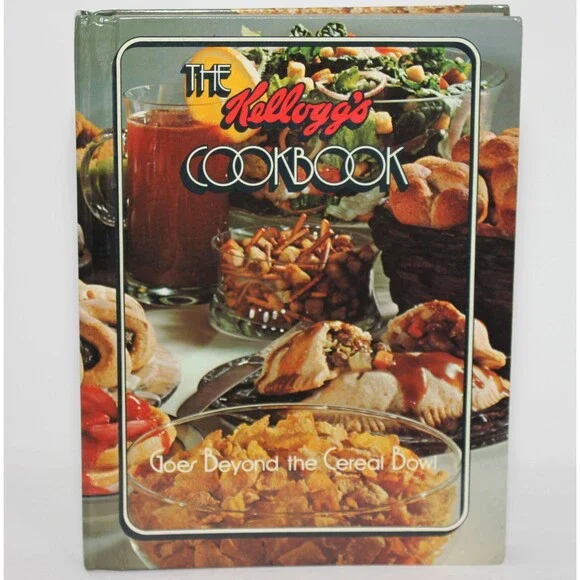 Kellogg's COOKBOOK Beyond Cereal Recipes Corn Flakes Rice Krispies 1978 1st Ed.