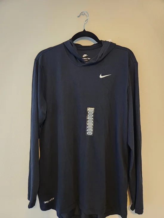 Nike Black Long Sleeve Dri-FIT Hoodie