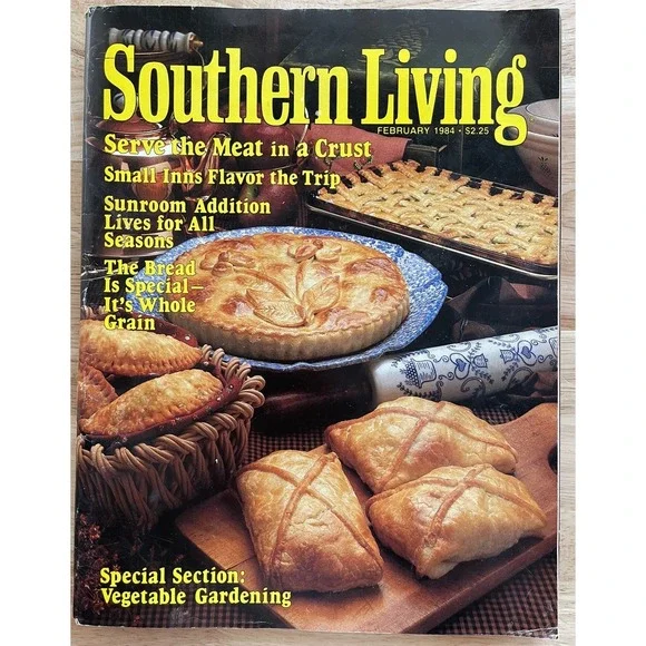 1984 February Southern Living‎ Magazine, 217 Pages, Vintage, Good Condition